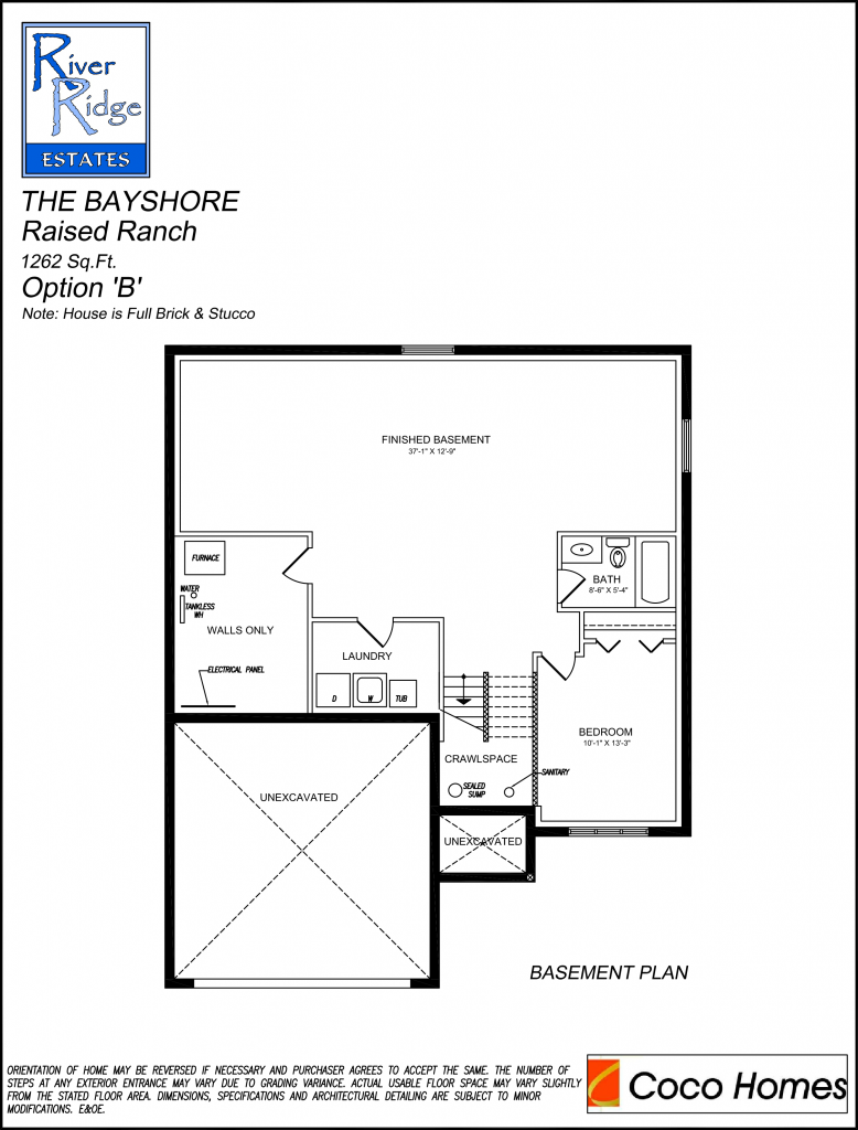 Bayshore Floor Plan - Option B Floor Plan