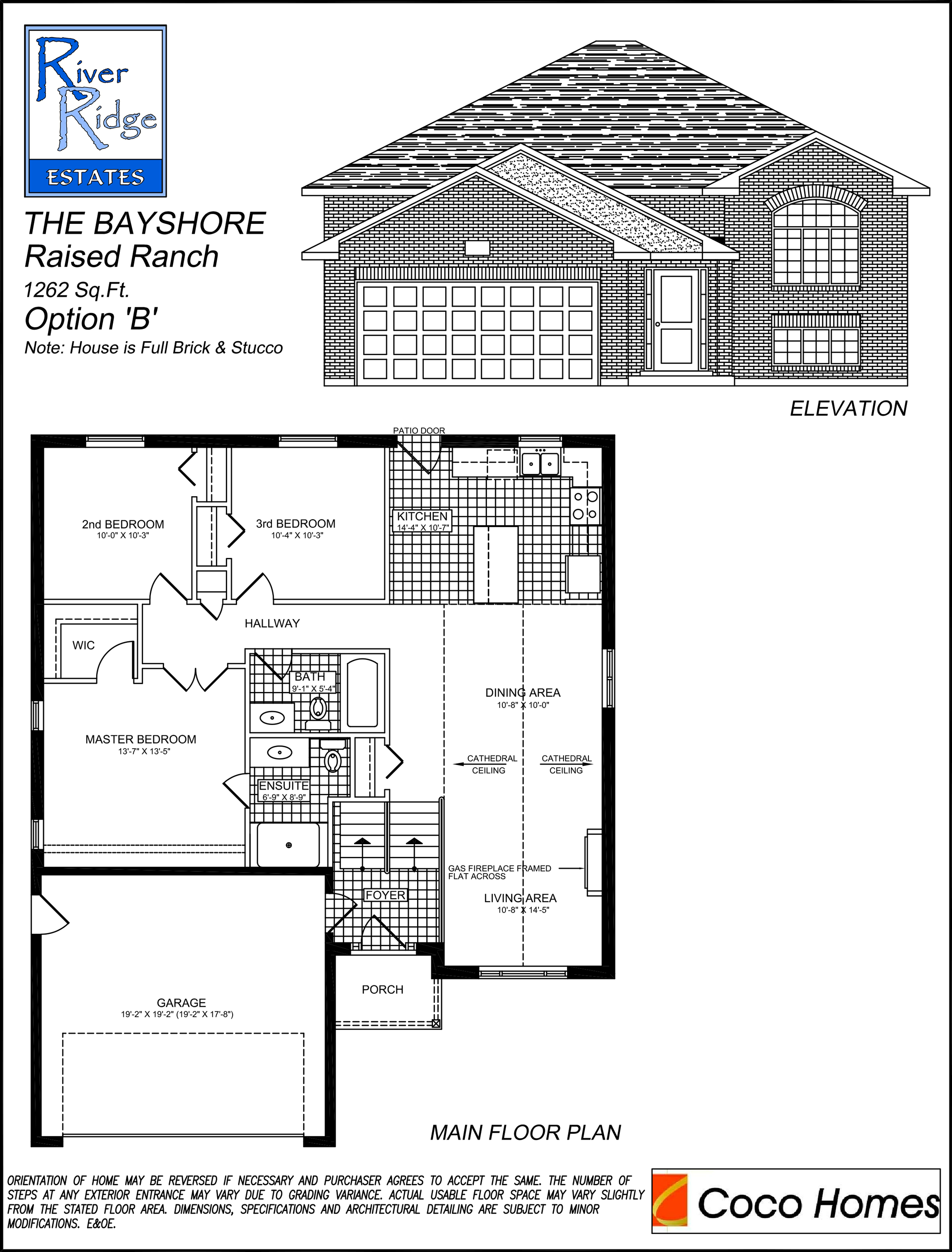 Bayshore Floor Plan - Main Floor - Option B